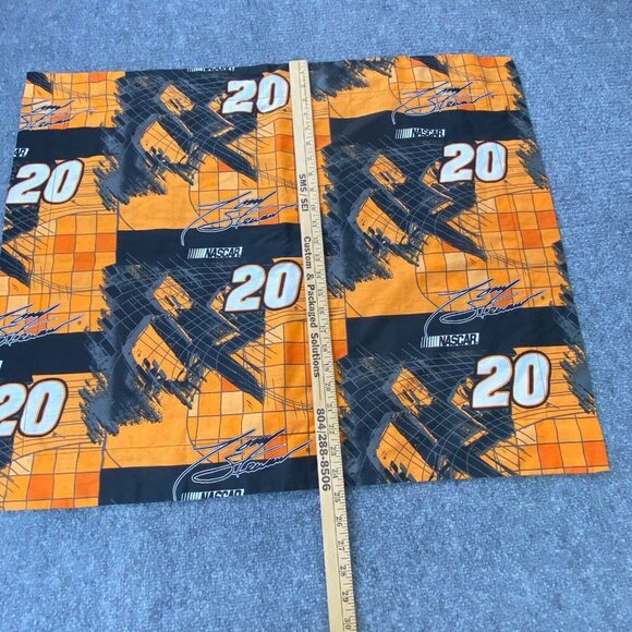 Tony Stewart Pillow Sham NASCAR #20 Orange Black Standard Size 26x20 Springs - Picture 8 of 10